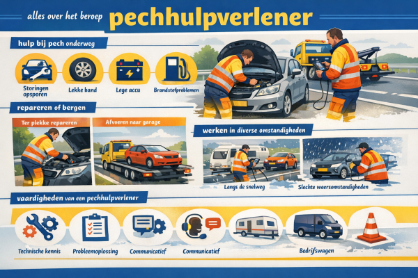 Alles over het beroep pechhulpverlener wat doet een pechhulpverlener